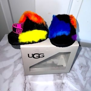 SOLD UGG Yeah Party Fluff Spots Baby slippers